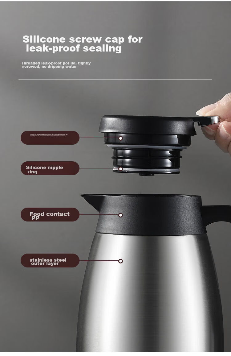Термос MAXCOOK MCH1060, 2 л, серебристый