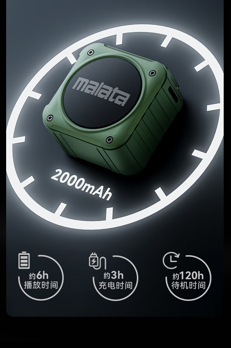 Портативная Bluetooth-колонка Malata A59 с FM-радио, MP3-плеером, поддержкой TF-карт и USB-флеш-накопителей, красный