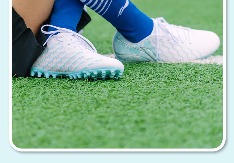 Детские футбольные бутсы Li-Ning MG с короткими шипами для мальчиков и девочек от 6 до 12 лет, профессиональные тренировочные бутсы для соревнований, размер 38