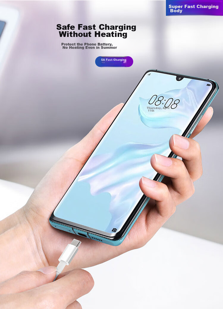 Кабель ZiTai Type-C, 2 шт., 1.5 метра, 6A/5A супер быстрая зарядка, 100W/66W, для Huawei Honor Xiaomi