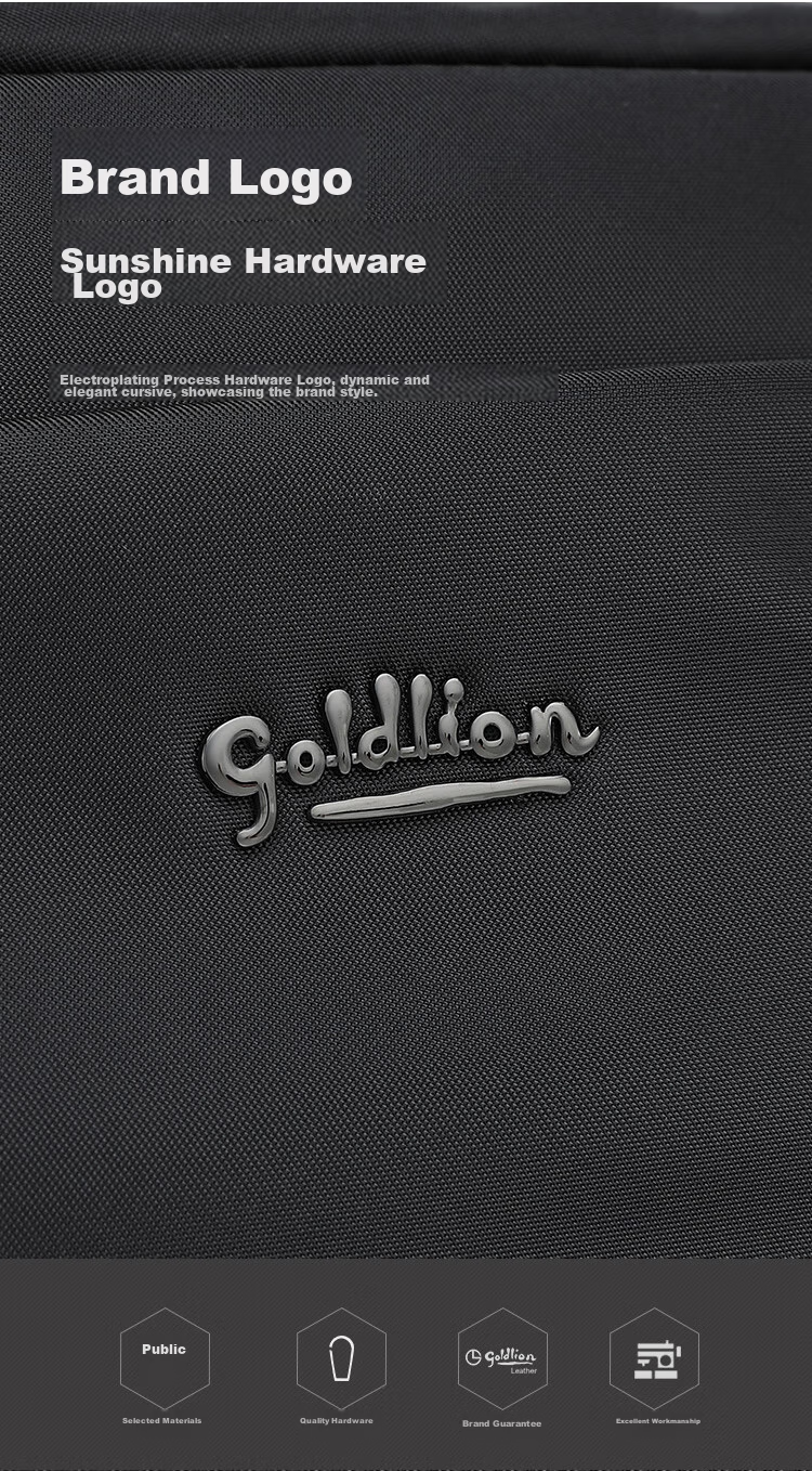 Мужская сумка Goldlion через плечо, износостойкая, большая вместимость, легкая, подарок на Новый год и День святого Валентина