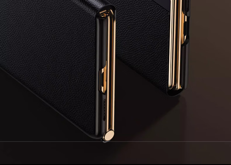 Чехол ZhengJian для Huawei Mate XT/XTs, коллекционное издание, флип-чехол из натуральной кожи, противоударный, ультратонкий, с окном для смарт-флипа, цвет "Розовый"