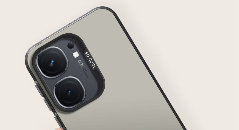 Противоударный чехол Baozou для VIVO IQOONeo9/9pro, силиконовый край, матовый, серый