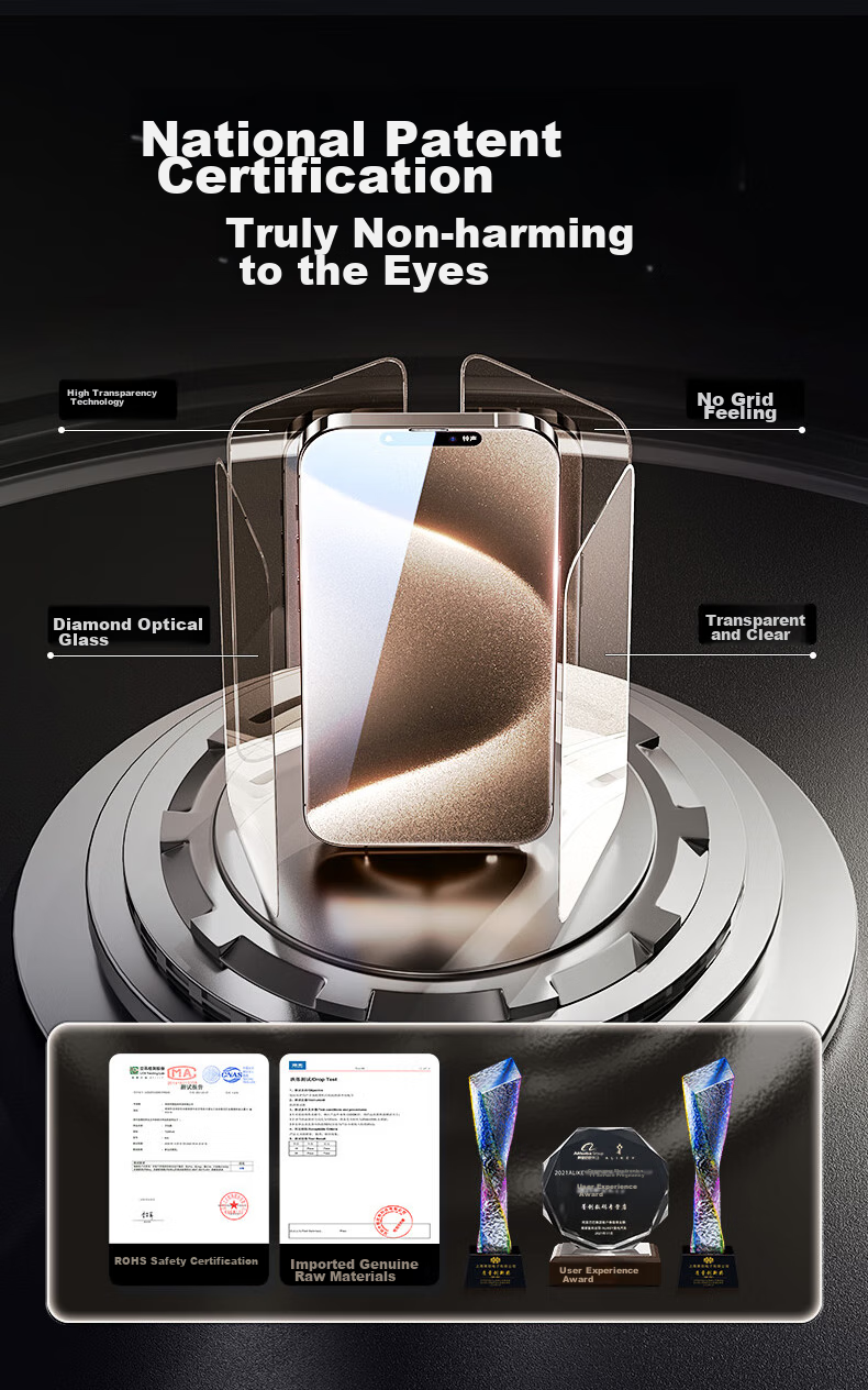 Защитное стекло для экрана DIVI Corning Privacy Screen Protector (2 шт.) для Apple iPhone 14 Pro Max, антибликовое, антипесковое, полное покрытие, защита конфиденциальности, простота установки, защита от отпечатков пальцев, установка без пыли