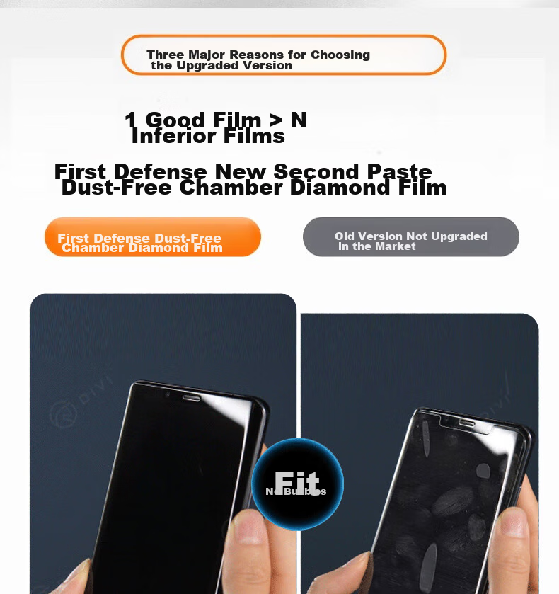 Защитное стекло DIVI для Huawei Nova 13 Pro / Nova 14 Pro, полное покрытие экрана, HD Clear, антиотпечатки, 2 шт.