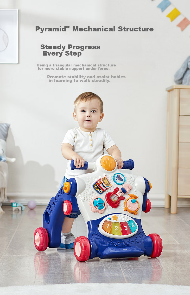 Детский ходунок-каталка babycare с регулируемой скоростью, многофункциональный балансировочный велосипед с защитой от опрокидывания, для детей от 9 месяцев до 3 лет, Keluomei