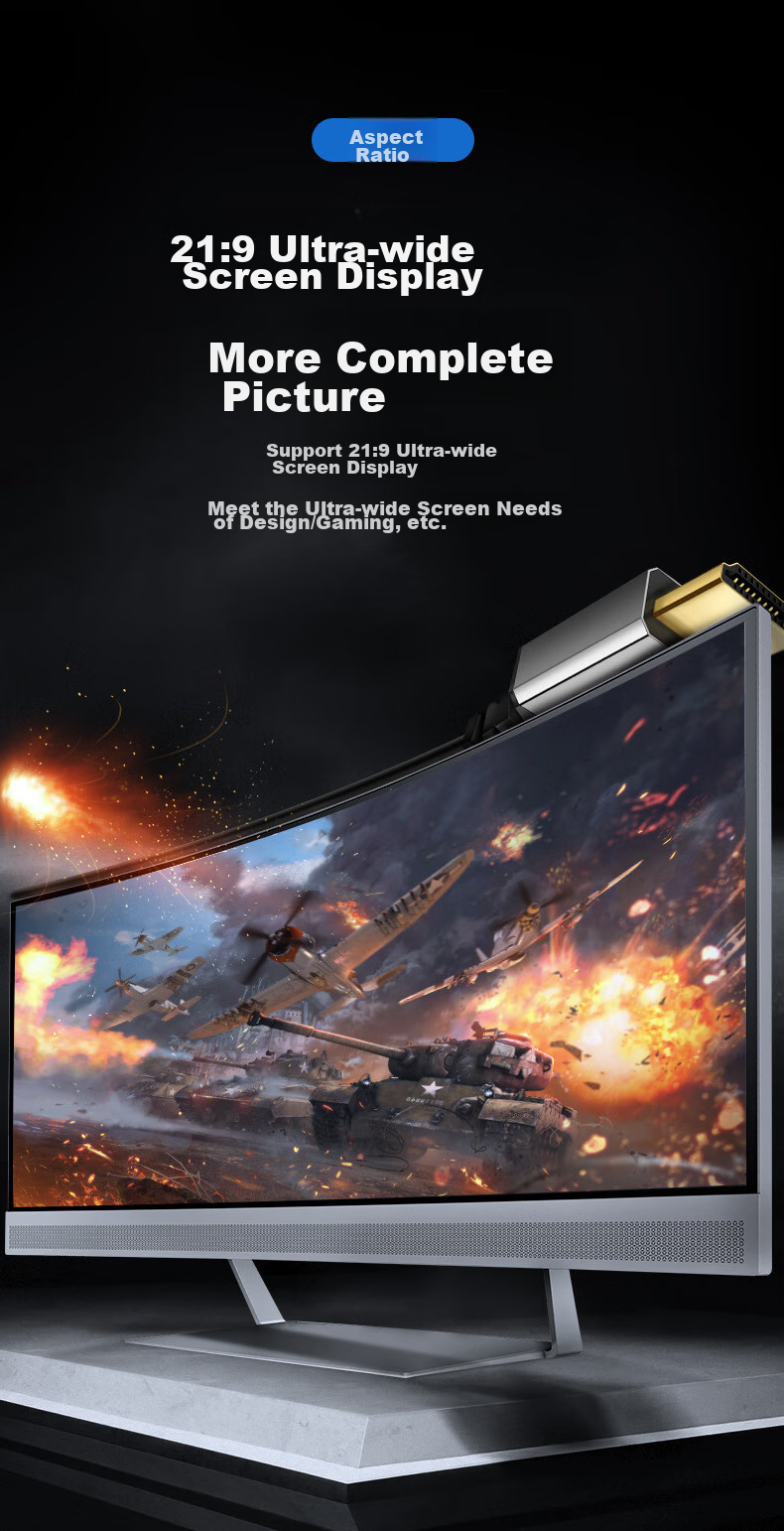 Кабель MM Spring HDMI 2.0, 4K HD, 0.5 метра, алюминиевый корпус