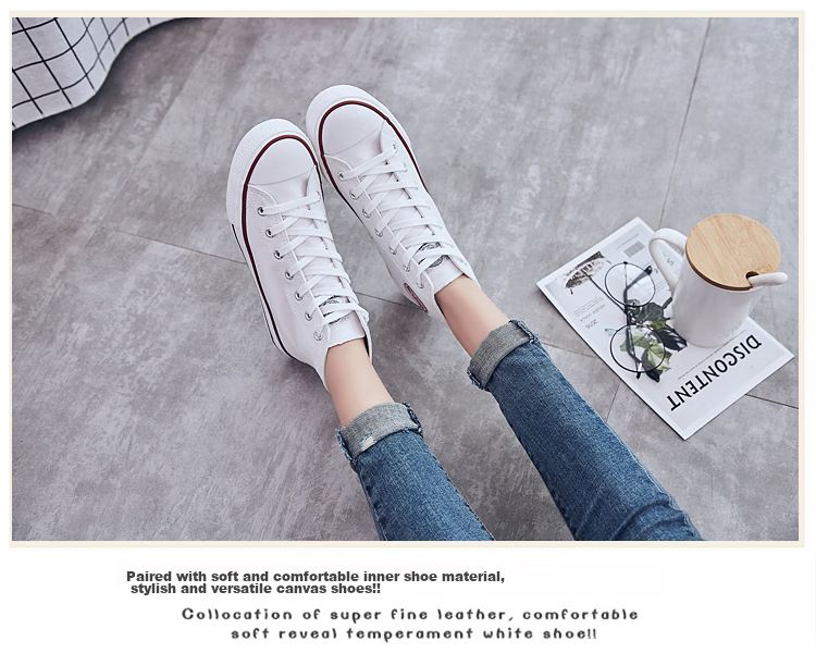 Кроссовки Warrior High-Top Canvas Shoes, унисекс, повседневные, дышащие, с резиновой подошвой, мужские/женские, студенческие, WXY473, белые, размер 36