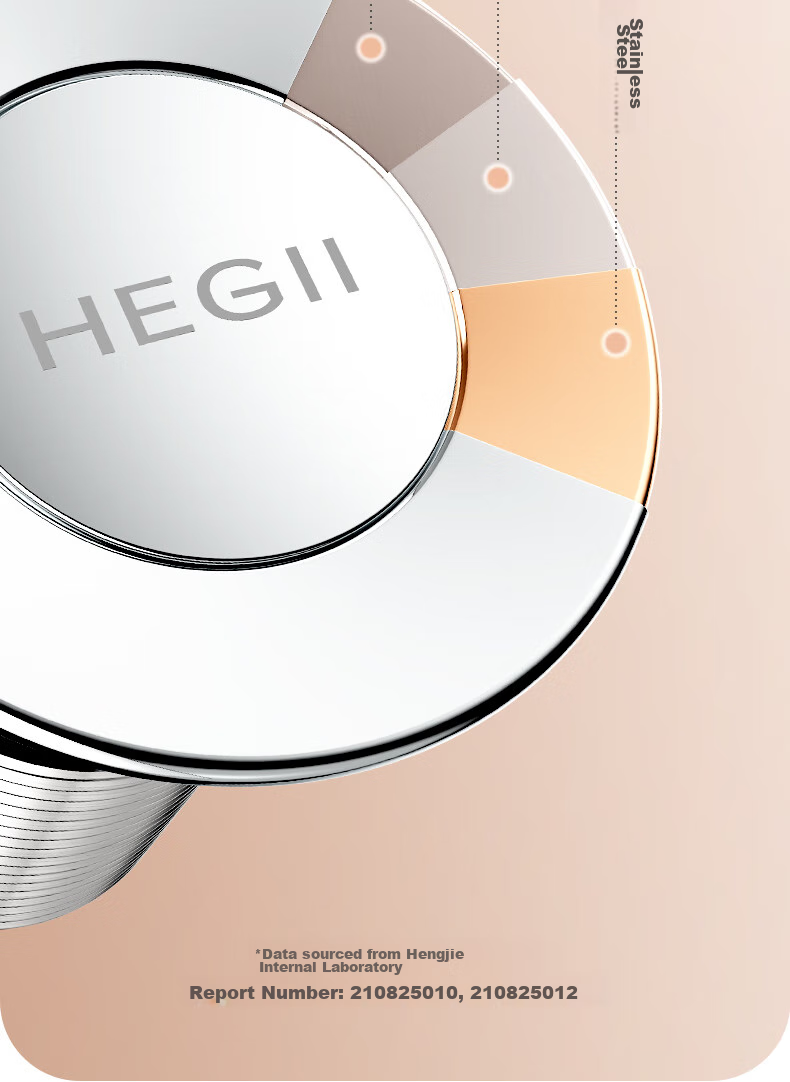 Слив для раковины HEGII HMX150, антизапах, с переливом, из нержавеющей стали