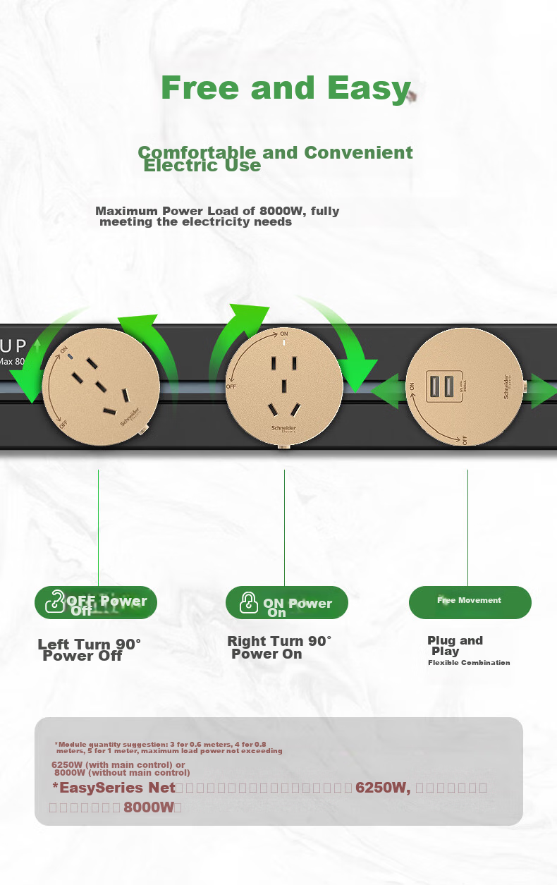 Адаптер-розетка Schneider Electric, 5 гнезд, черный