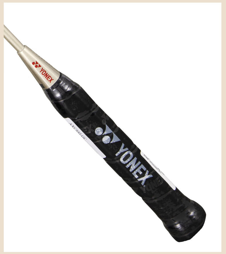 Бадминтонная ракетка YONEX Astrox CS, полнокарбоновая, односторонняя, легкая, белая с золотом, натяжка и обмотка в комплекте