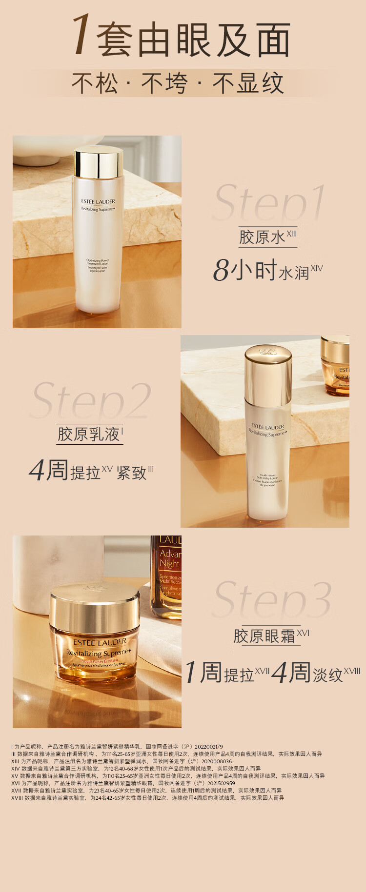 雅诗兰黛智妍水乳套装（胶原水200ml+胶原乳100ml)护肤化妆品生日礼物女