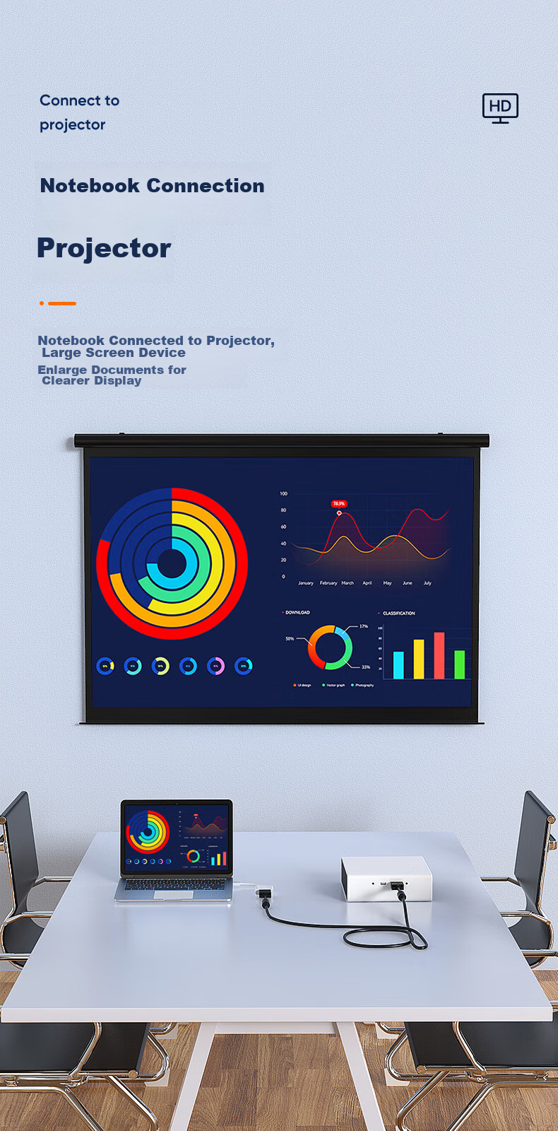 Кабель BIAZE VGA 3+6 Engineering-Grade, 5 метров, для подключения к монитору, проектору, ноутбуку, ТВ