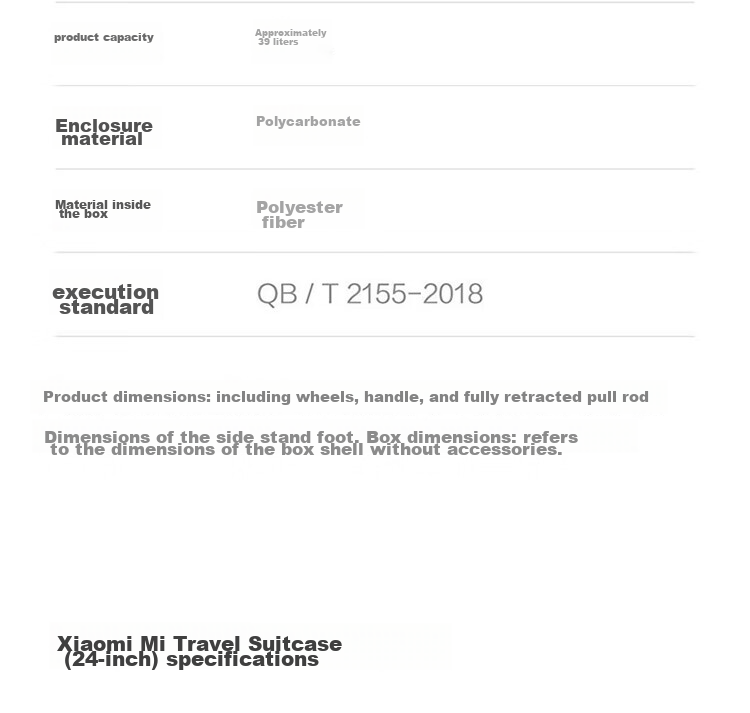 Чемодан Xiaomi Mijia Luggage, 28 дюймов, черный, PC, с кодовым замком