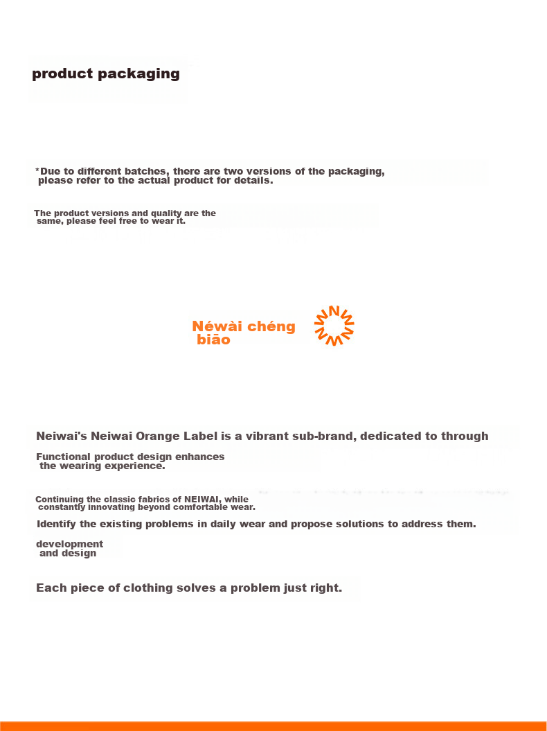Комплект женского нижнего белья NEIWAI Orange Label, 3 шт., бесшовные трусы из хлопка и модала, дышащие, антибактериальные, невидимые, предотвращающие натирание
