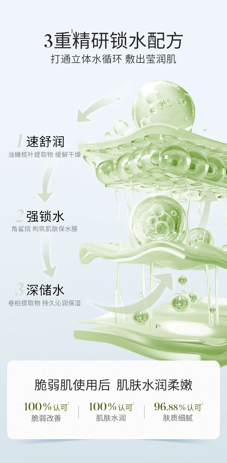 溪木源补水保湿舒缓消红面膜组合20片（积雪草10片+油橄榄10片）
