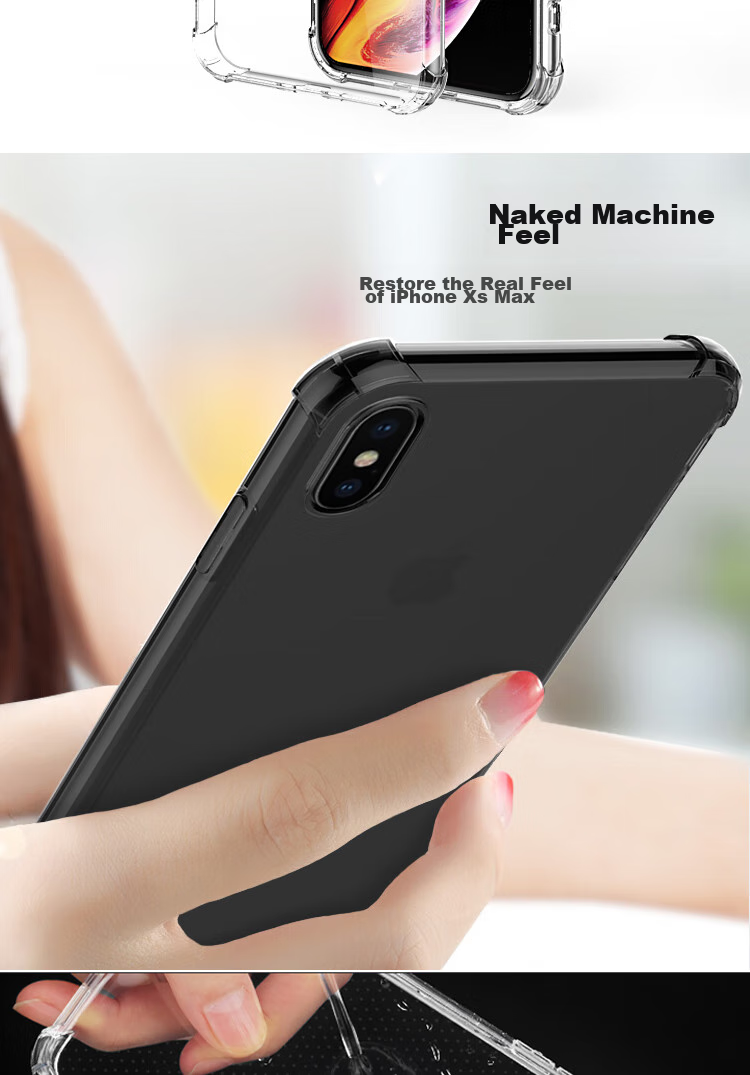 Чехол ESCAPE для iPhone X/XS, 5.8 дюйма, силиконовый, противоударный, с отверстием для шнурка, полупрозрачный белый