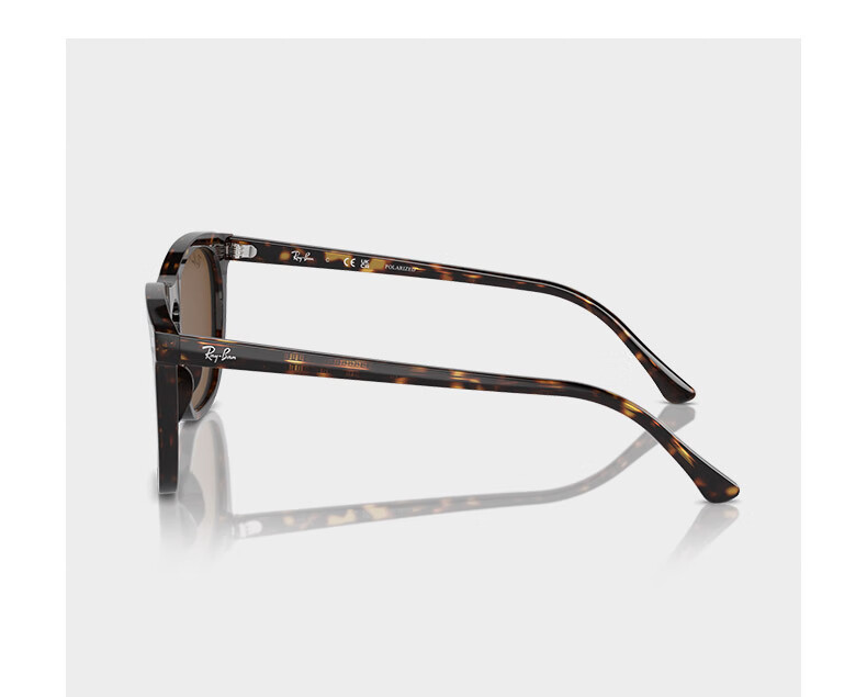Солнцезащитные очки RayBan ORB2210F, квадратная оправа, 901/31 Черная оправа с зелеными линзами, размер 53