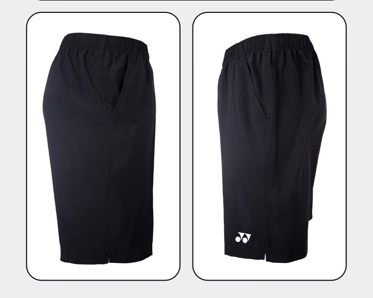 Шорты для бадминтона и тенниса YONEX YY Quick-Dry 15048CR-007 мужские черные размер M