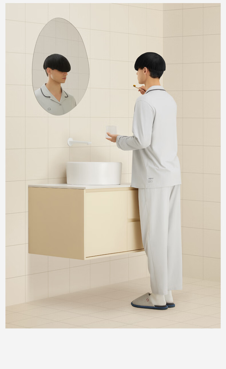 Мужская пижама Bananain Cotton 301H, комплект из чистого хлопка для пары, с длинным рукавом, для весны и осени, подарок на День святого Валентина