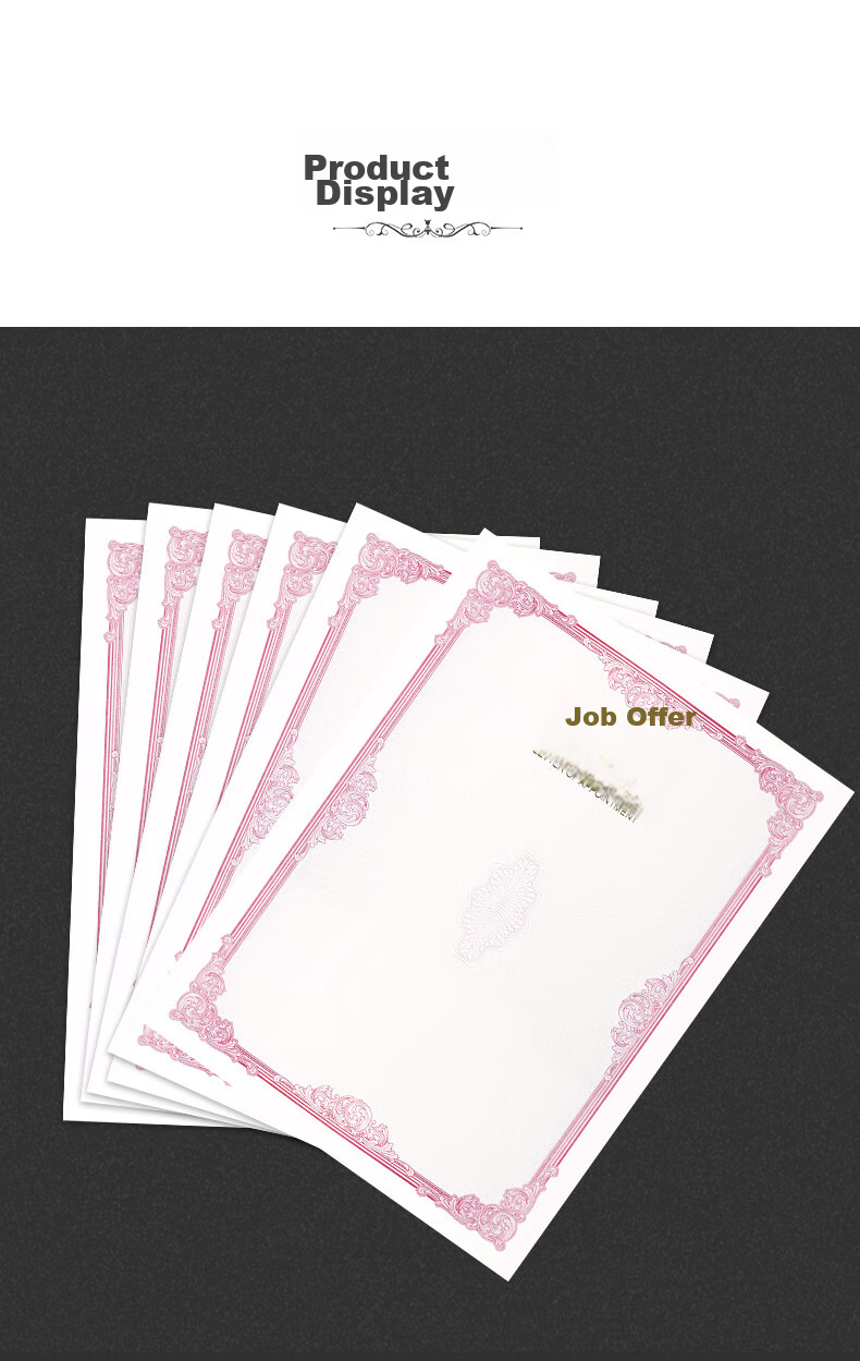 Befon A4 Appointment Letter Inner Pages, Certificate of Appointment Award Certificate Inner Pages, Company Employment Certificate, Printable A4 Paper Inner Pages, Office Stationery, 10 Sheets 0365