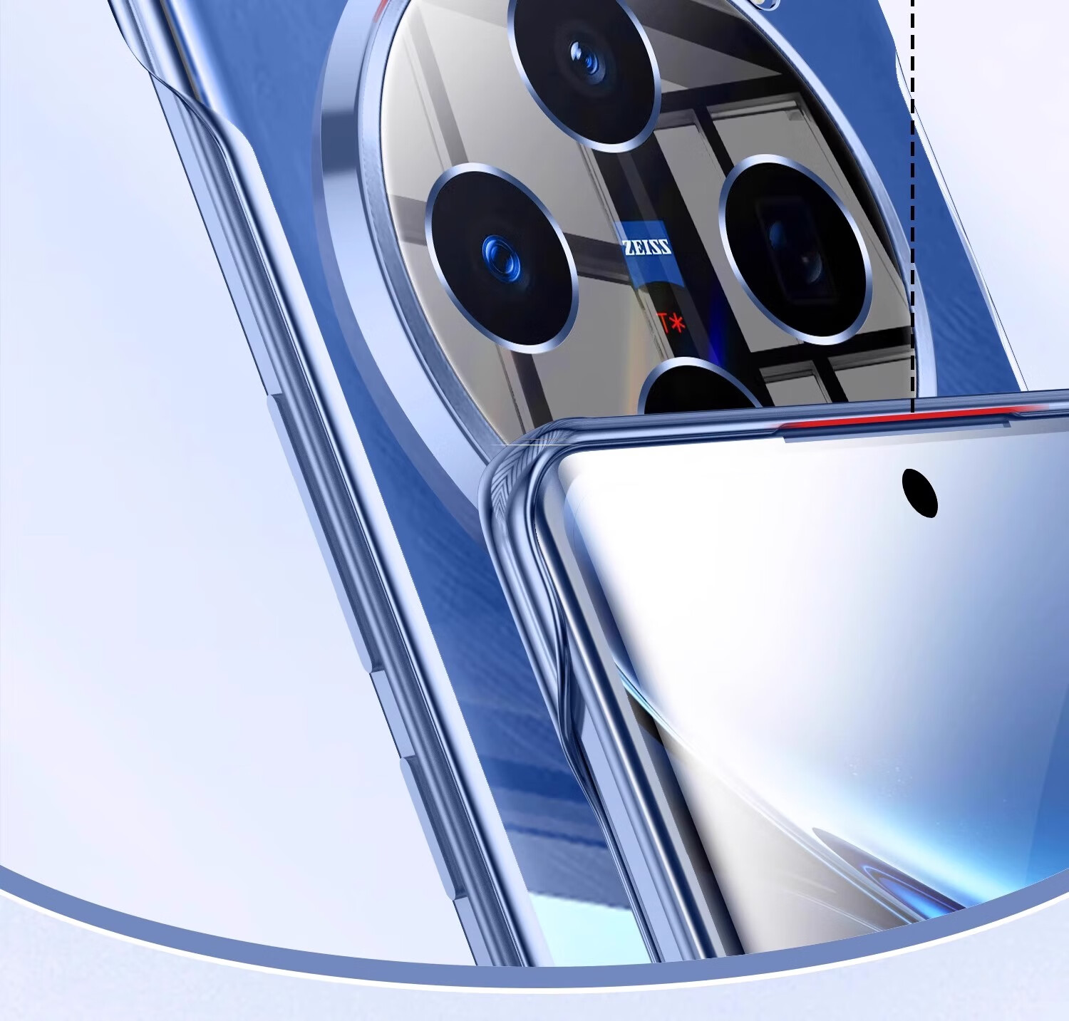 Чехол-накладка Zhiweishi для Vivo X200 Pro, ультратонкий, прозрачный, безрамочный, жесткий, защитный, противоударный, минималистичный дизайн