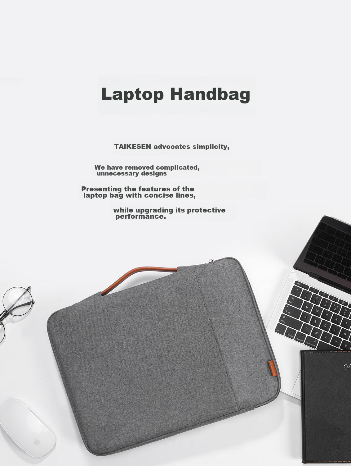 Чехол для ноутбука Taikesen, водоотталкивающий, для Huawei 16 дюймов, Lenovo, Apple Macbook, универсальный, темно-серый