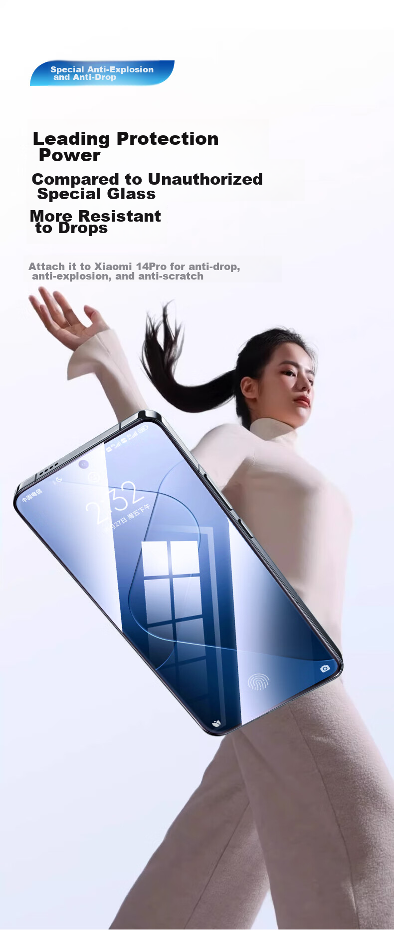 Защитная пленка DIVI для Xiaomi 14 Pro/Ultra, Xiaomi 15 Pro/Ultra, закаленное стекло, мягкая пленка, полноэкранная защита, HD Clear, защита от отпечатков пальцев