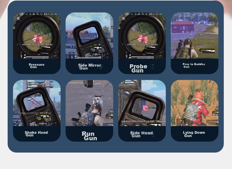 Игровые кнопки Masentek S01 для мобильных игр, механические кликеры для PUBG, совместимы с Peace Elite и CrossFire, пара