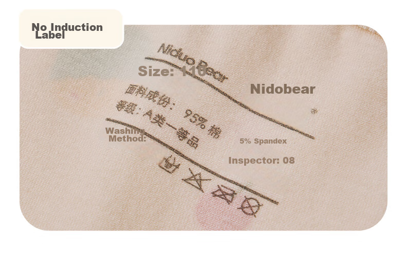 Комплект трусов-боксеров Niduoxiong для девочек, хлопок, 4 шт., размер 120 (M)
