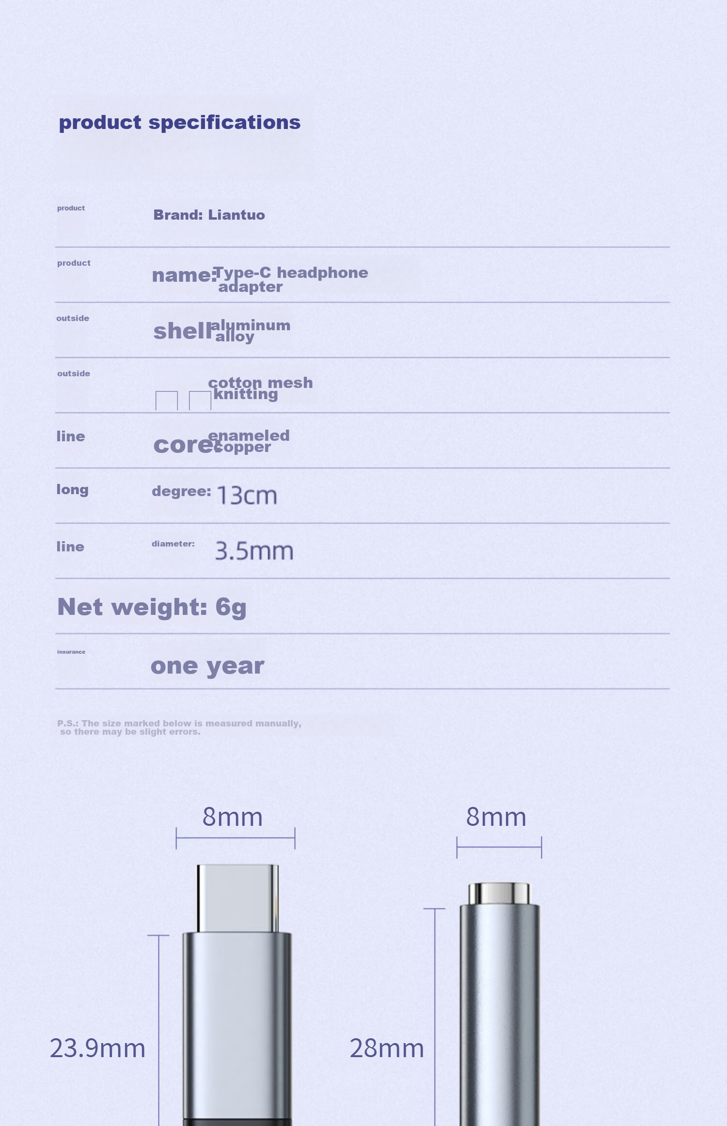 Адаптер LinkStone Type-C на 3.5 мм для наушников, аудиоконвертер, ЦАП-декодер, USB-C на адаптер для Huawei и универсального использования