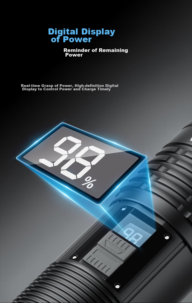 Фонарь WAR SUN WD High-Intensity Flashlight, ультраяркий дальний лазерный луч, перезаряжаемый поисковый фонарь с функцией зума, аварийное использование на открытом воздухе и дома