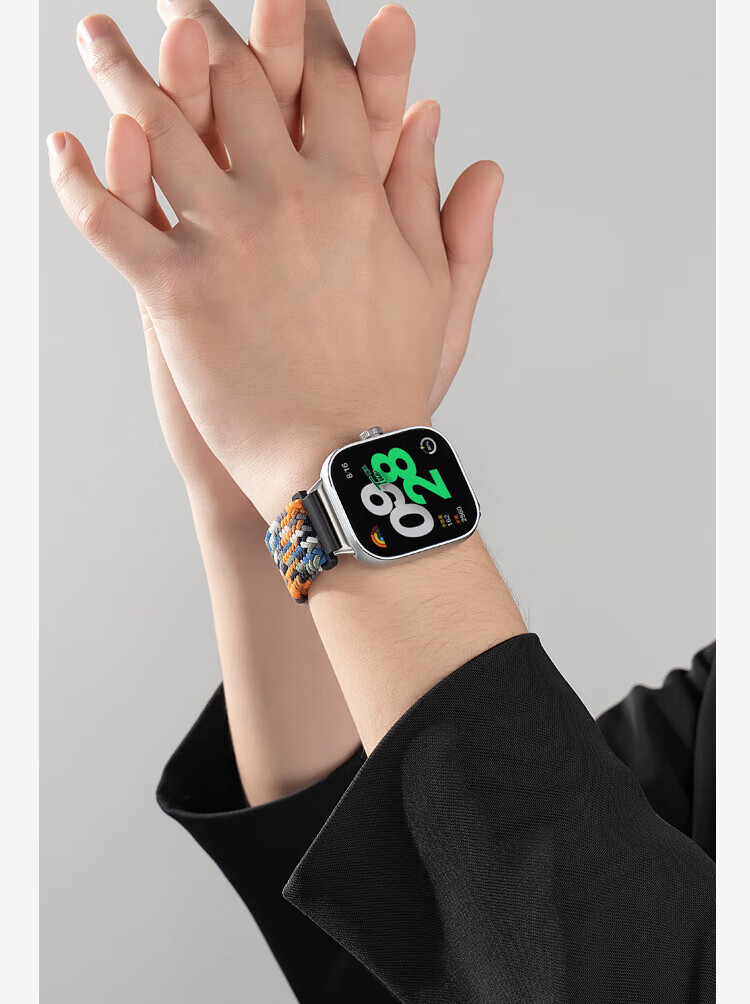 Ремешок CHENSONG для Xiaomi Smart Band 9 Pro/8 Pro, Redmi Watch 6/5/4, плетеный, с магнитной застежкой, черный шоколад