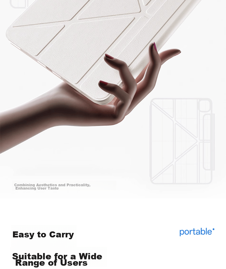 Чехол Zhiting для iPad Pro 11 дюймов, универсальный, 720° вращающийся, с прозрачной задней панелью из акрила, анти-изгиб, съемный, для моделей 2021/2022/2023/2024