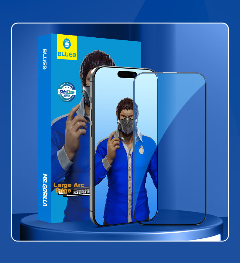 Защитное стекло Lanxingxiansheng для iPhone 16 Plus/15 Plus, антипылевое, противоударное, ультратонкое, противоотпечатки