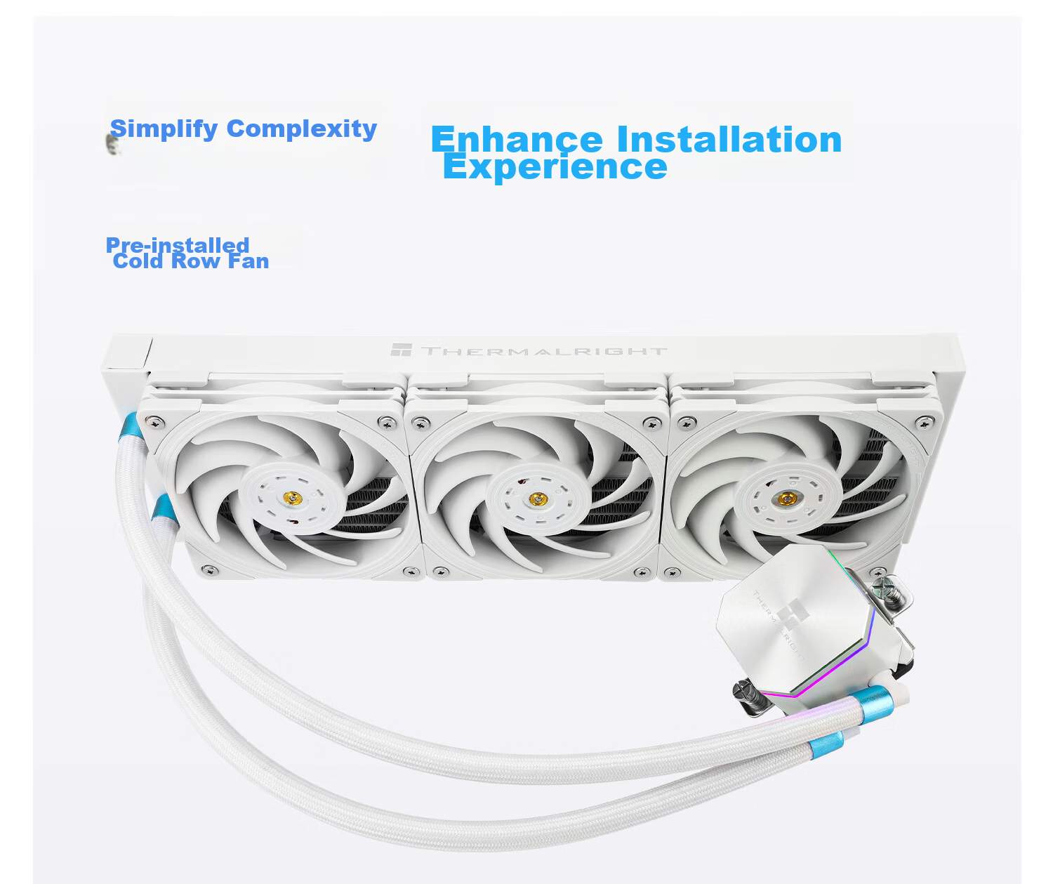 Система охлаждения Thermalright Frozen Edge 360 WHITE, жидкостная, ARGB, 360мм