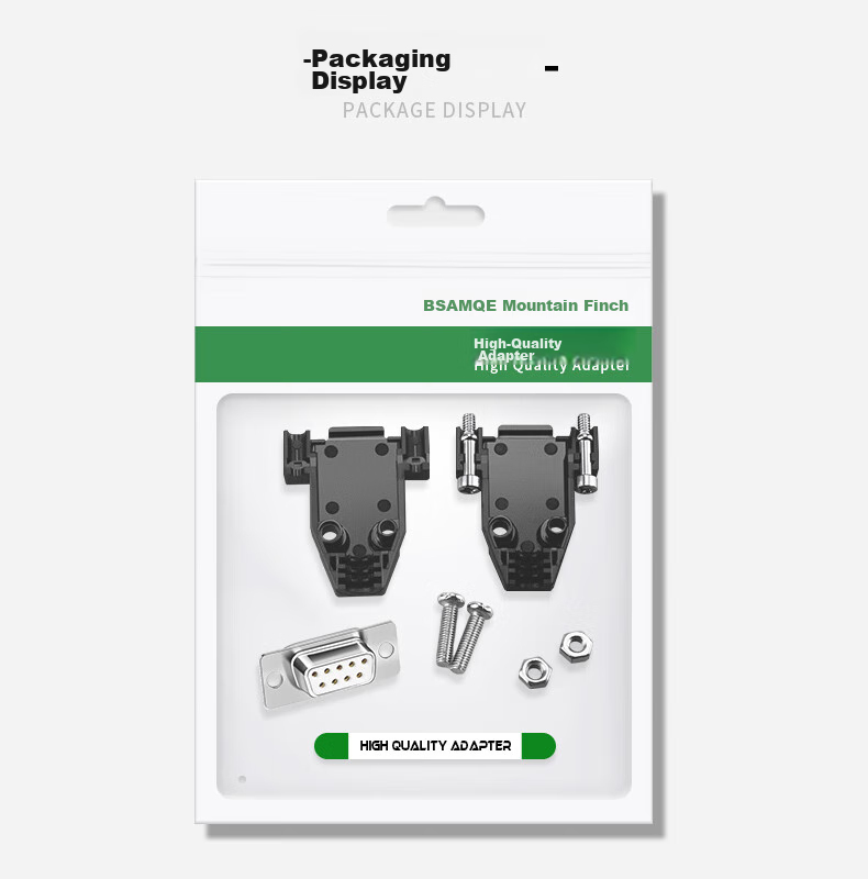 Разъем Beishanque DB9 Solder Female Connector + Housing, 2-pack, RS232