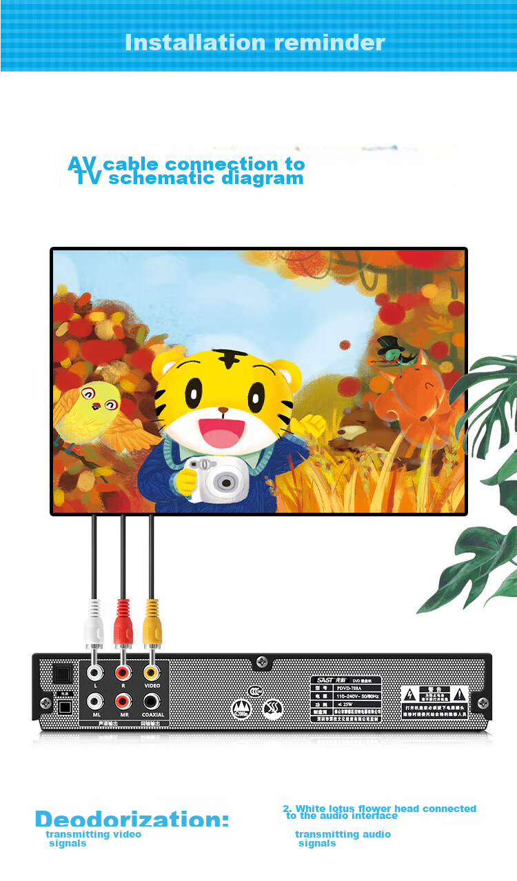 DVD-плеер SAST PDVD-788A, CD, VCD, MP3, AVI, USB