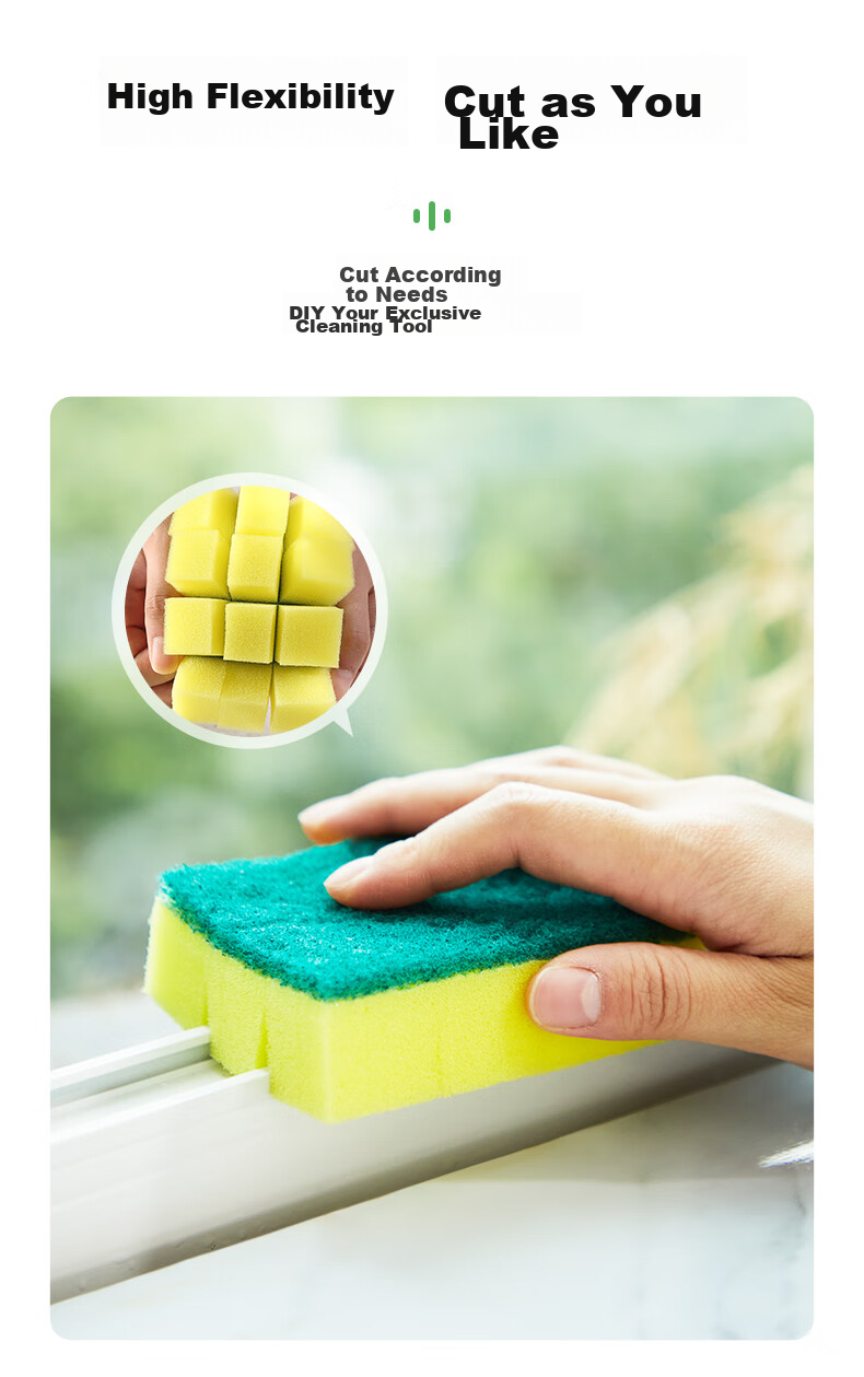 Губка для мытья посуды 3M Scotch-Brite G6215, классическая, 5 штук в упаковке