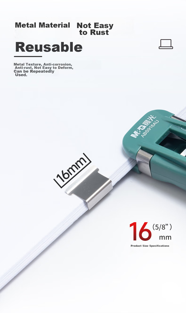 Скрепки металлические M&G, 50 шт., ABS916A8, для бумаг