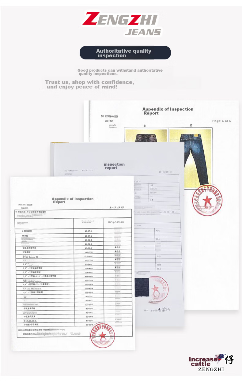 Zengzhi / Zengzhi Мужские джинсы в стиле Business Casual 928010 Сине-черные Размер 31