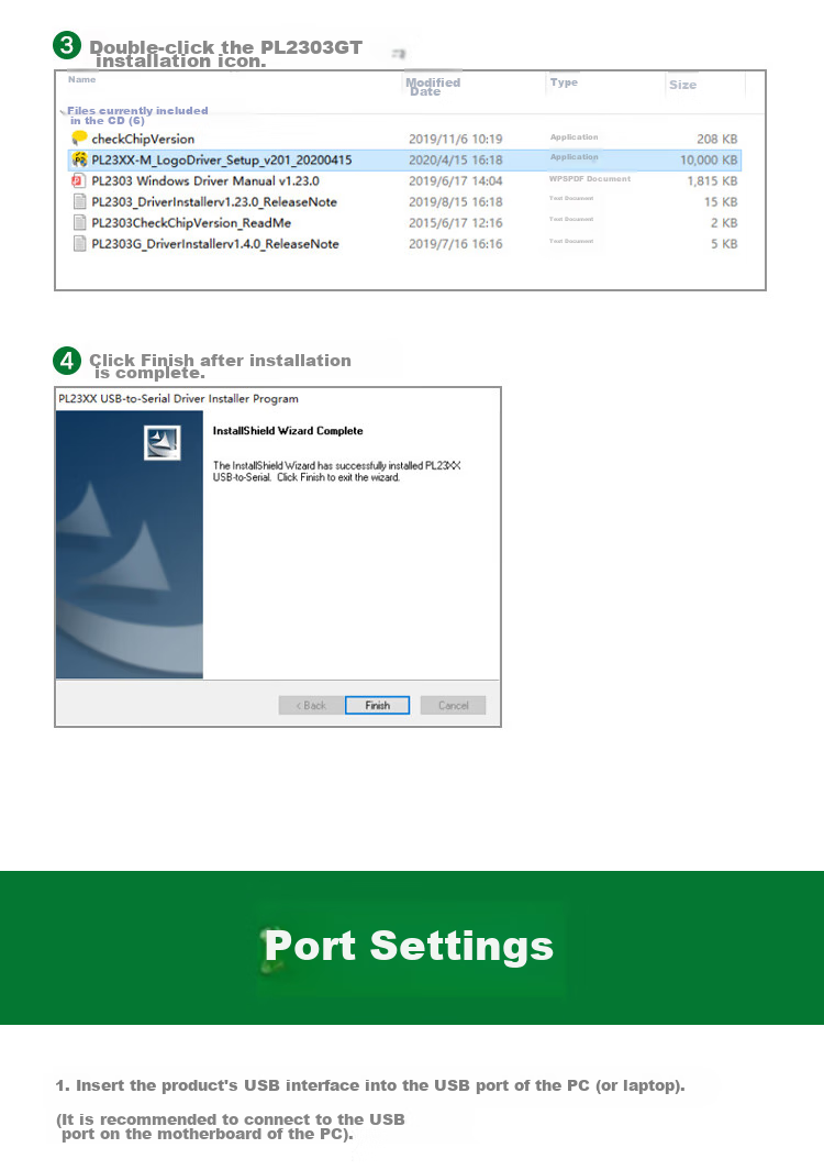 UGREEN USB to RS232 Serial Cable, 2 метра, черный