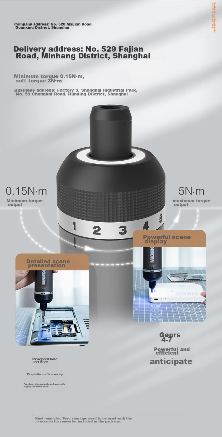 Аккумуляторная отвертка WORX WX242, компактная ручная, литиевая батарея, 30 бит в комплекте