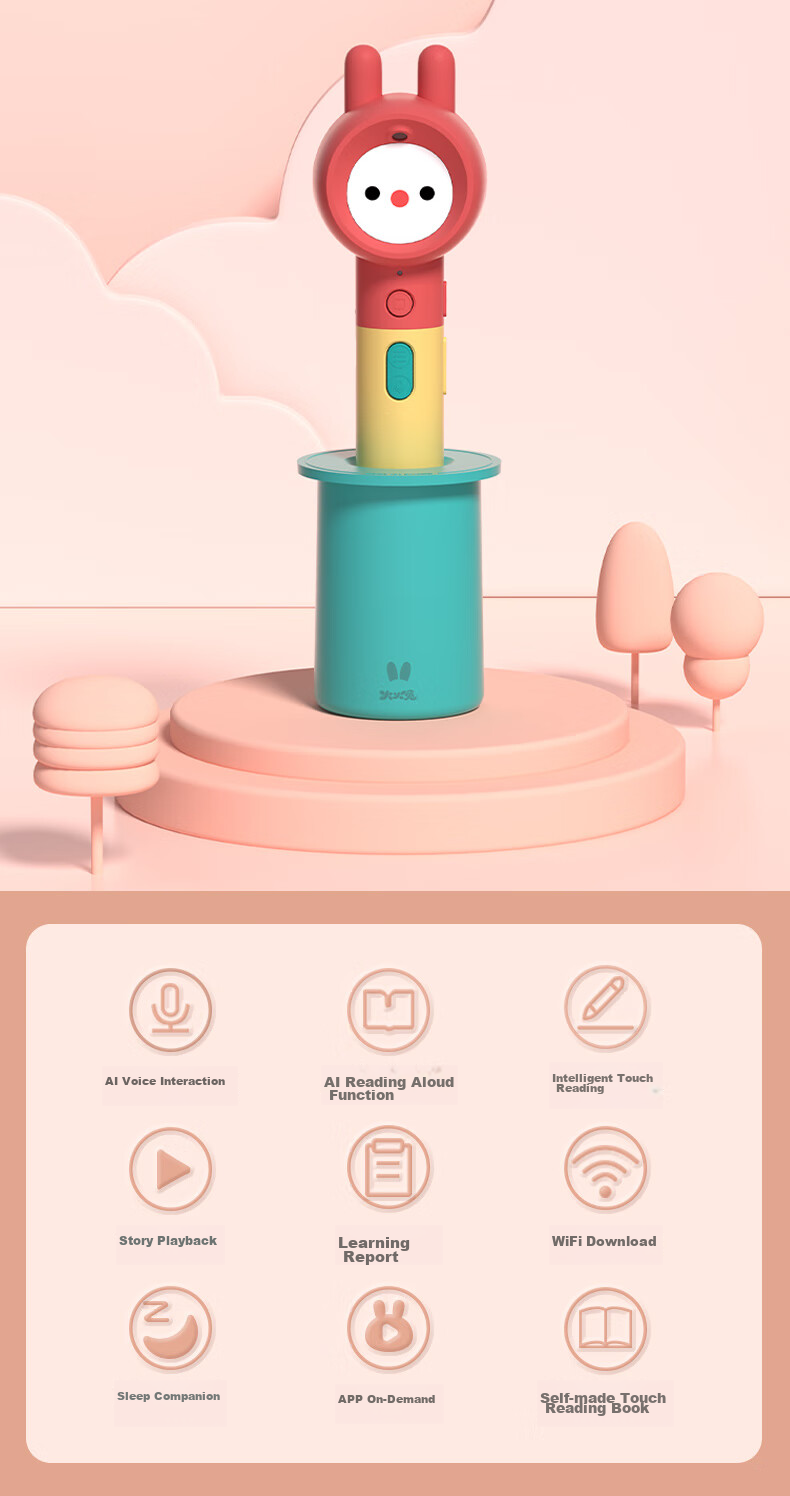 Умная ручка для чтения Huohuotu, развивающая игрушка для детей дошкольного возраста, английское просвещение, обучающее устройство для мальчиков и девочек, подарок на Новый год