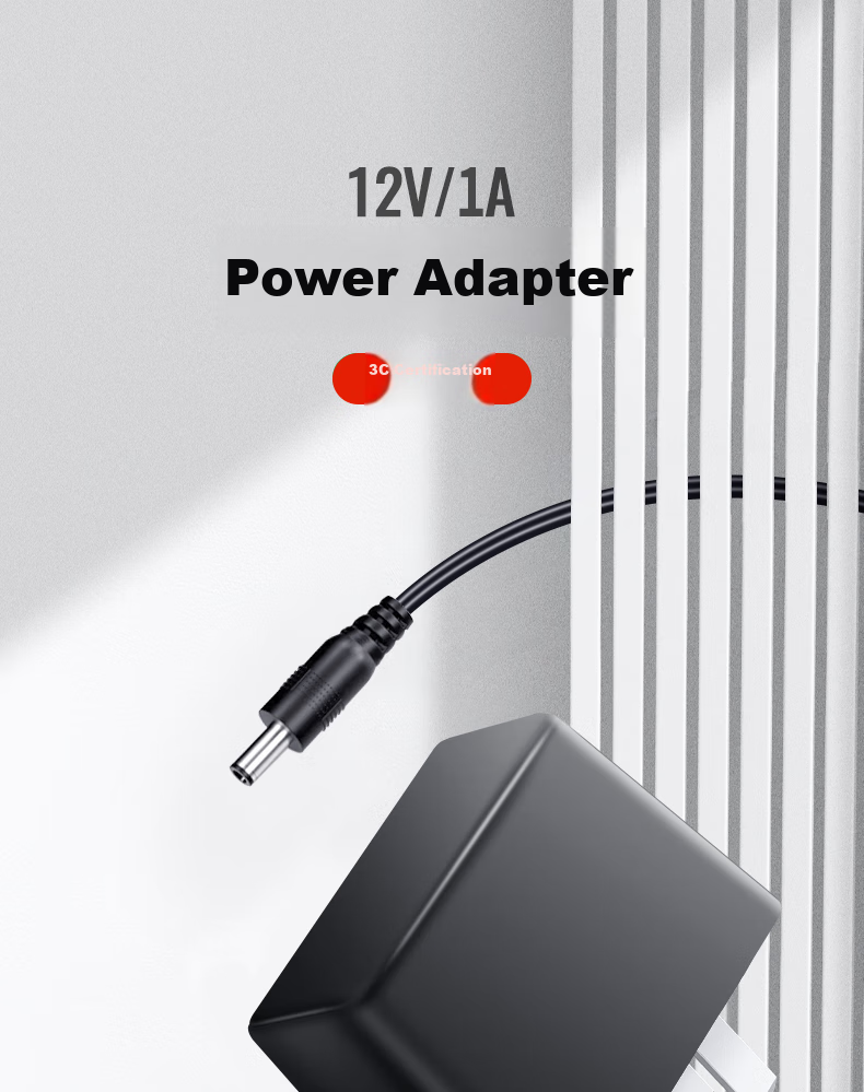 Адаптер питания Youpin 12V 1A, универсальный, для роутера, монитора, камеры, 5.5*2.5/2.1 мм