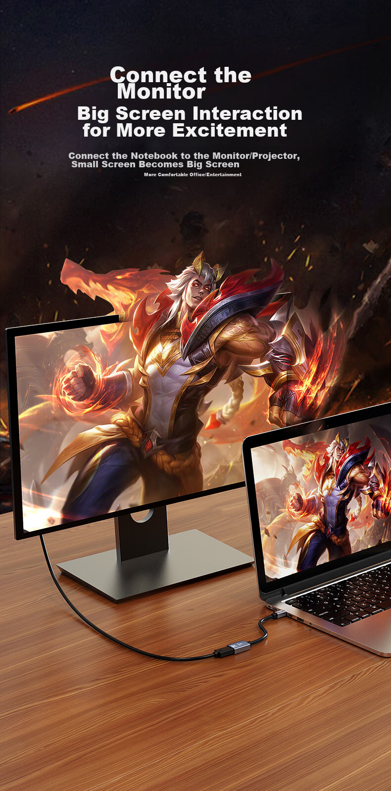 Кабель-адаптер BIAZE Mini DP на DP 1.4, 0.2 метра, 8K 60Hz, HDR, G-Sync/FreeSync, черный