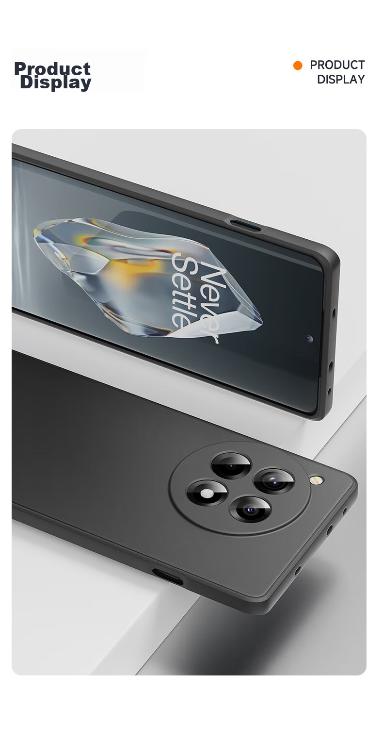 Чехол для телефона BIAZE для OnePlus Ace3, противоударный, ультратонкий, с полной защитой, антигрязевой, антиотпечатки, жидко-матовый, мягкий