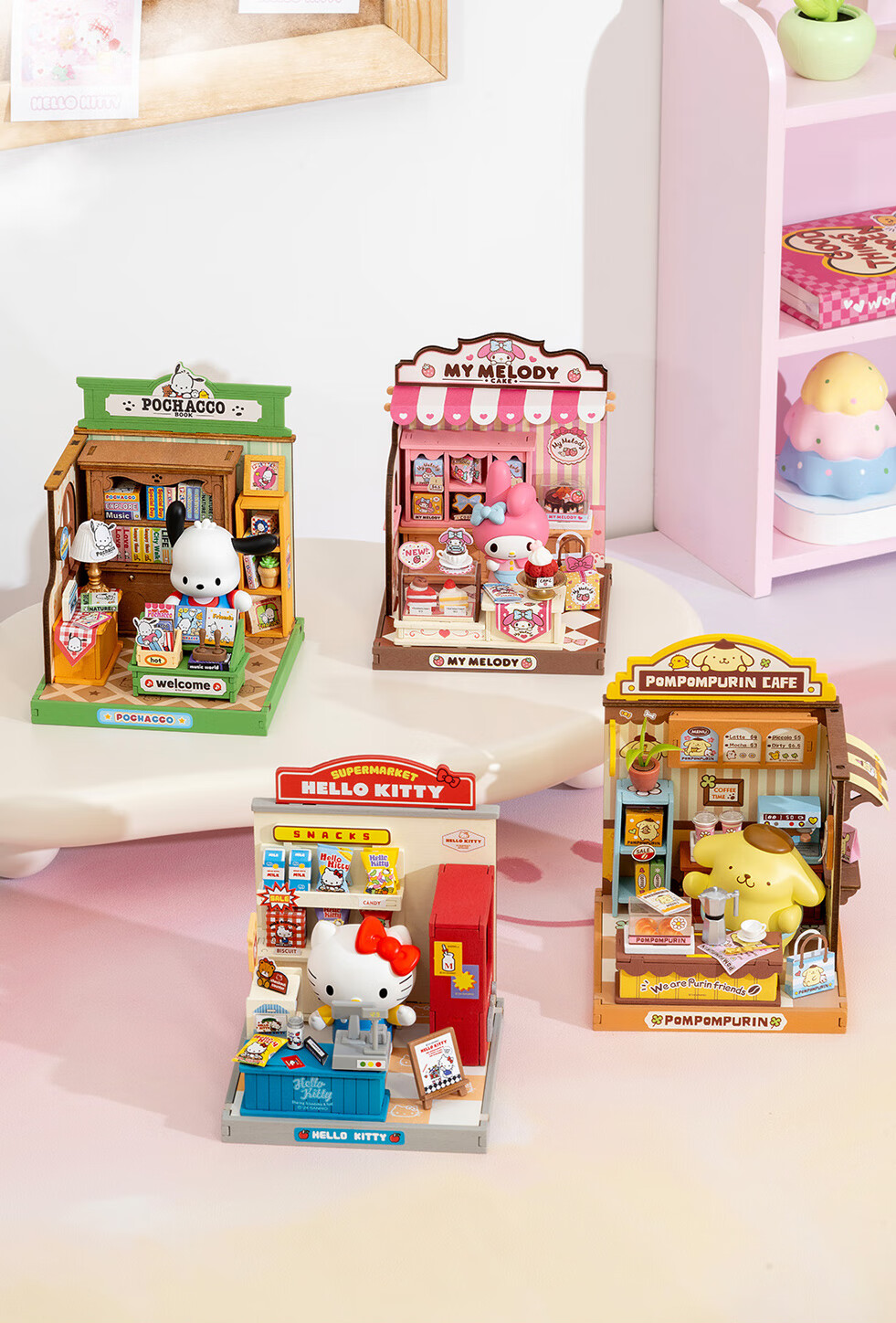 Конструктор Rolife Pac-Man Sanrio DIY Dollhouse Building Blocks Toy, Подарок на День Рождения, День Святого Валентина, Новый год
