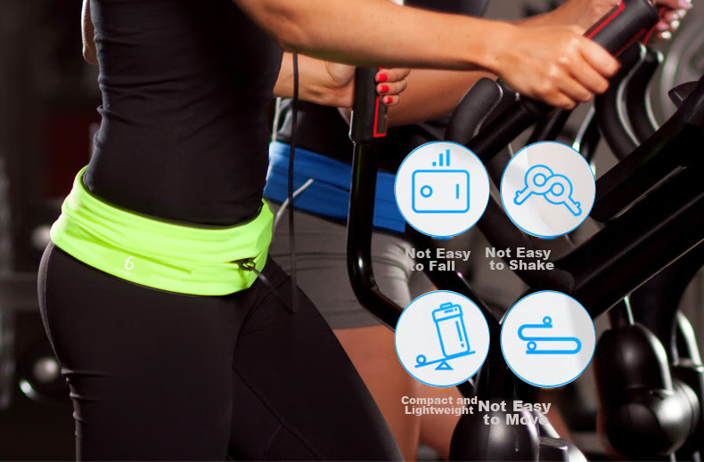 Пояс для бега Flipbelt Classic, унисекс, для марафона, невидимый карман для телефона, цвет "Далекое фиолетовое небо", размер L