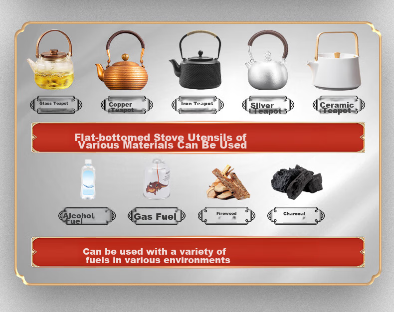 Туристический котелок ALOCS Xintang Water Kettle 1.3 л, набор для чая, для кемпинга и самовождения